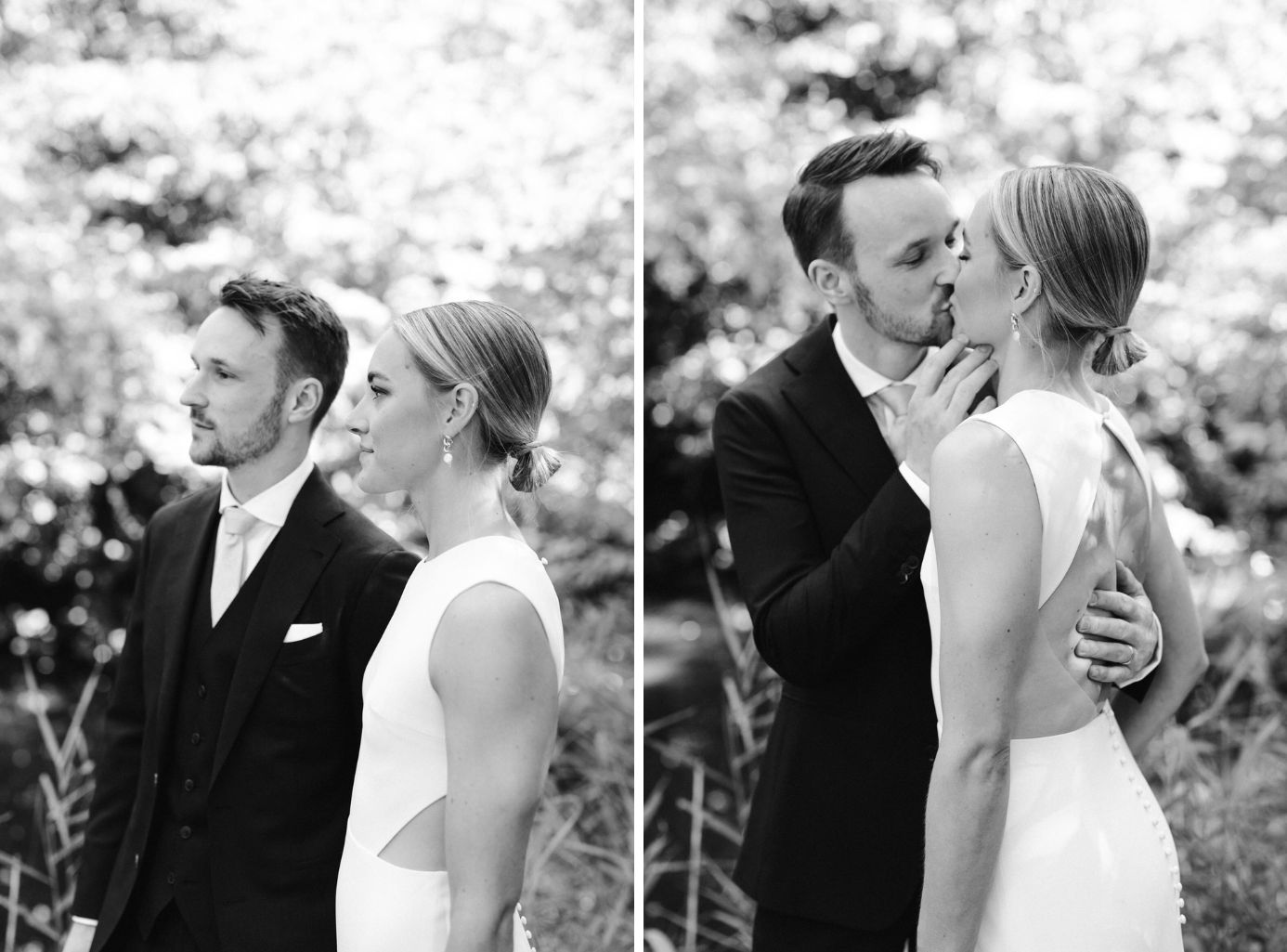 Wedding portraits in the gardens of Huize Frankendael