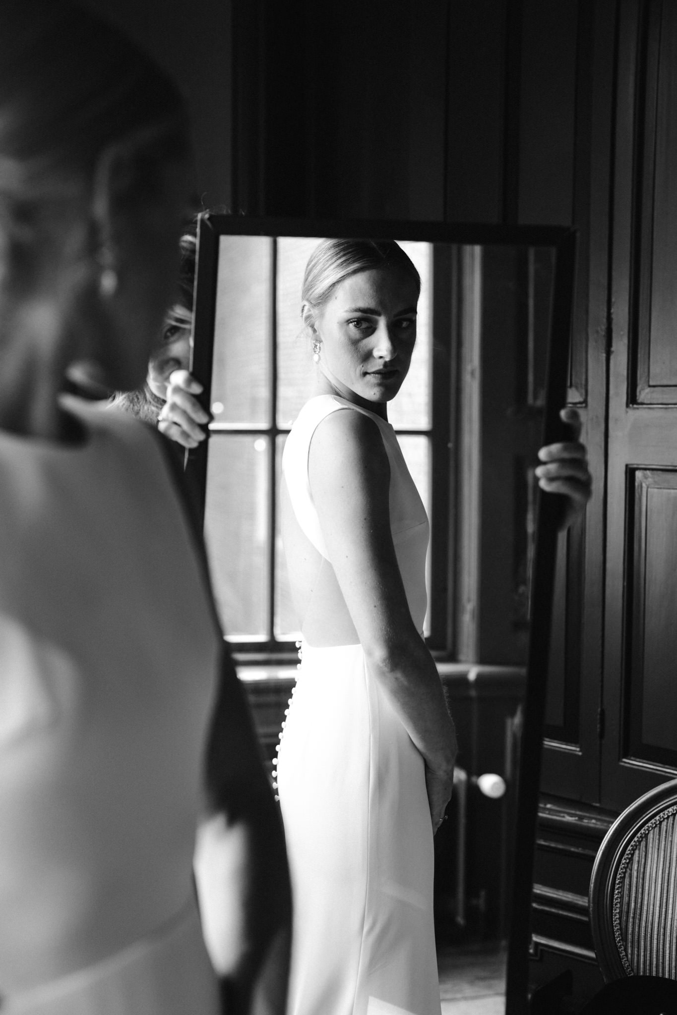 Bride at her wedding at Huize Frankendael