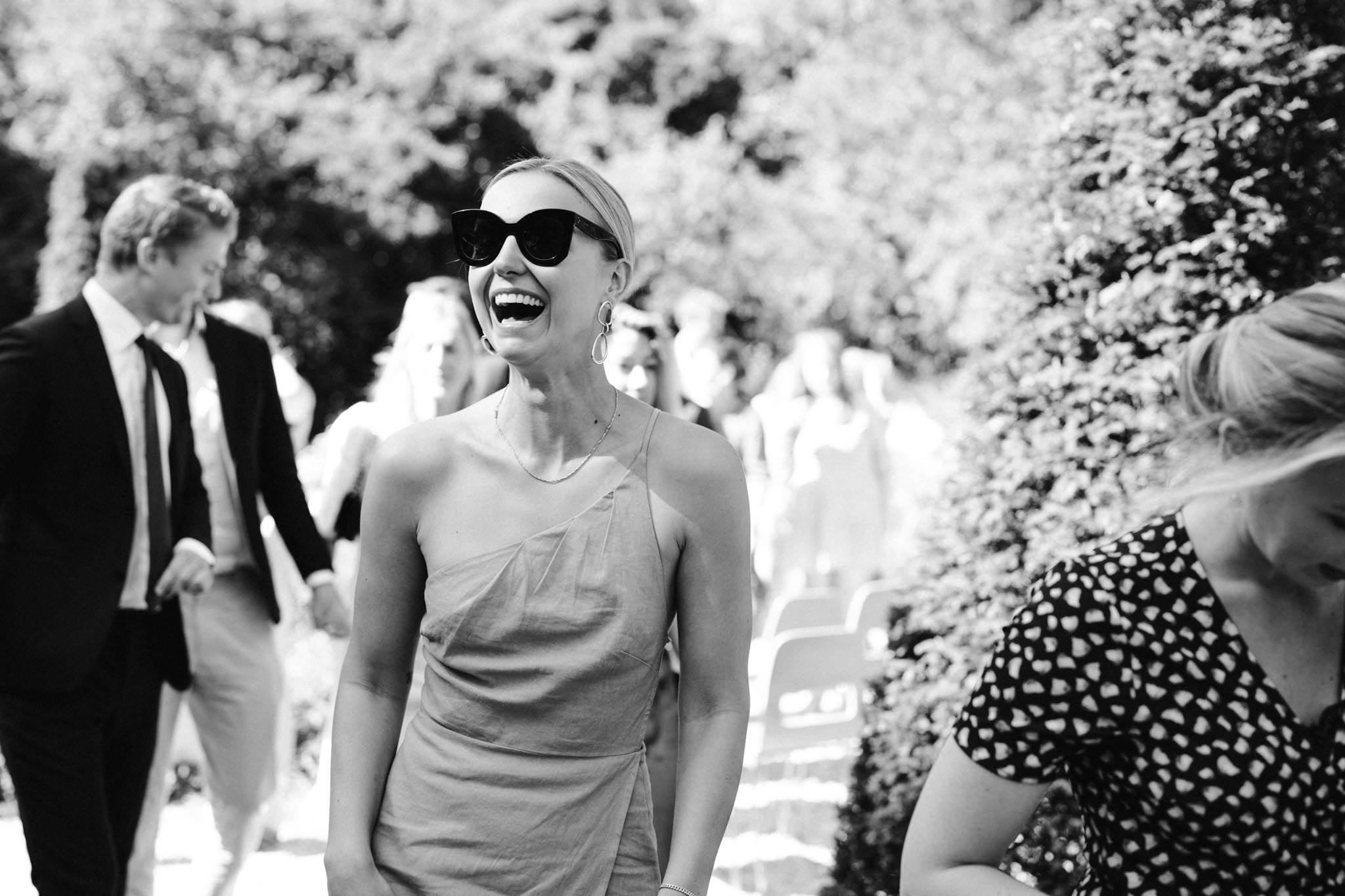 Outdoor ceremony setup in the garden at Huize Frankendael