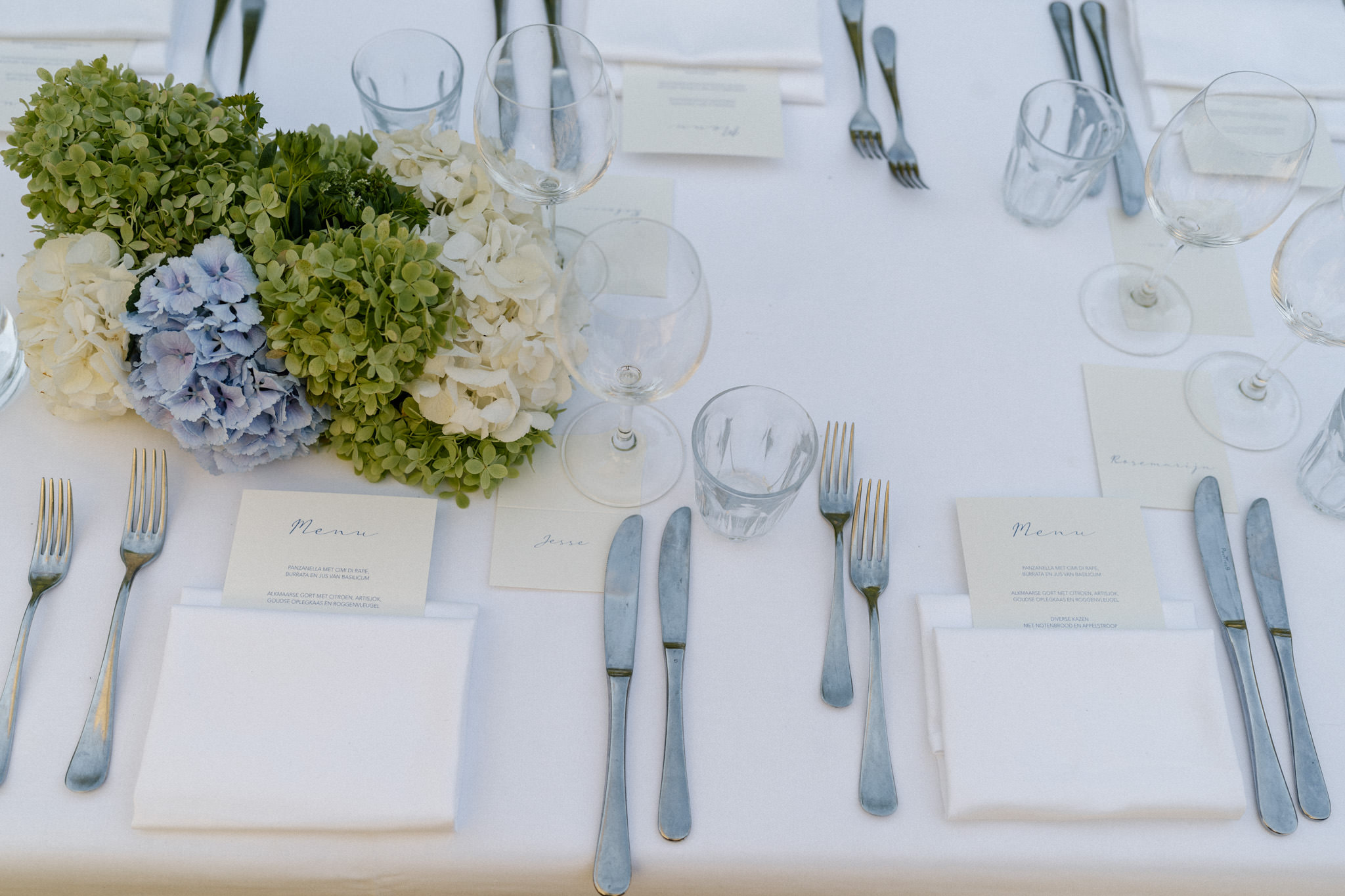Table styling details at Huize Frankendael wedding