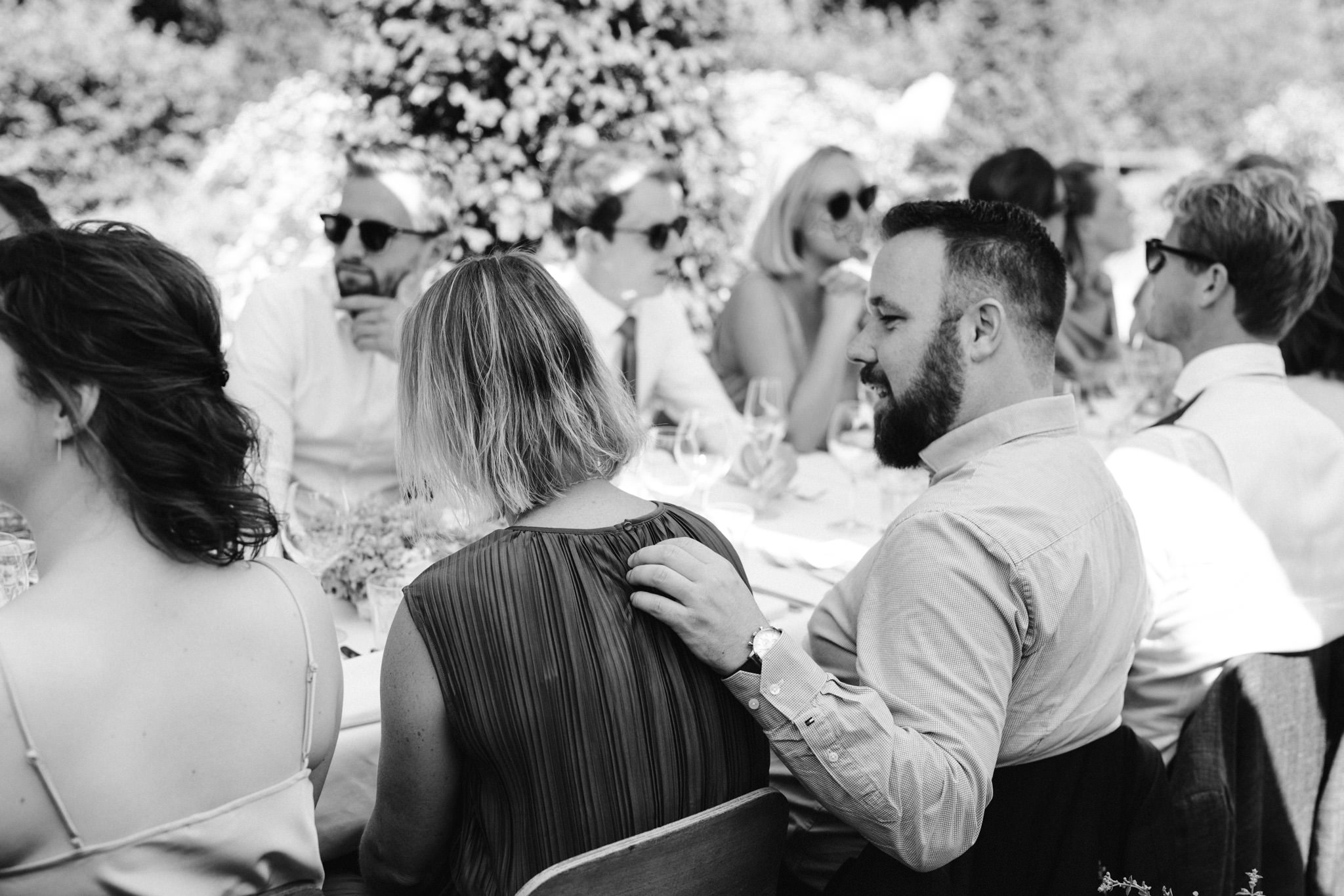 Guests enjoying lunch at Huize Frankendael wedding